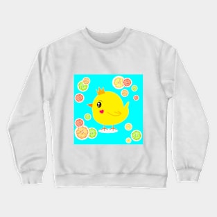 chick in cool summer Crewneck Sweatshirt